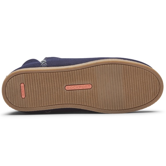 Rockport Trutech Veda Faux Fur Lined Slipper Boots in Navy Women’s 6M NWT NIB - Picture 3 of 9